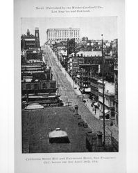 California Street hill and Fairmount [sic] Hotel, San Francisco, Cal., before the fire, April 18-20, 1906