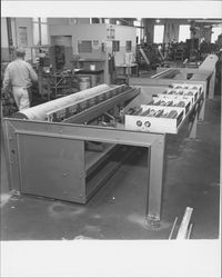 Printing press and other machinery of the Petaluma Argus-Courier, Petaluma, California, about 1955