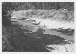 Building a retaining wall along the Russian River