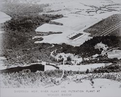 Diversion weir, river plant and filtration plant at Wohler Bridge