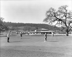 Playing golf at Oakmont, Santa Rosa, California, February 11, 1965