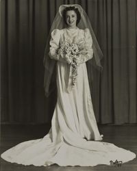 Wedding portrait of Eleanor J. Jenkins, 1940s