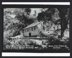 Oldest stone winery in California built by Count Agoston Haraszthy 1857 Buena Vista Vineyards, Sonoma