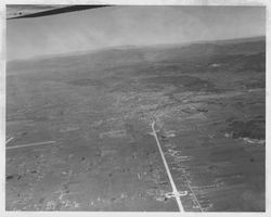 Aerial view of area surrounding Naval Air Station looking towards northeast