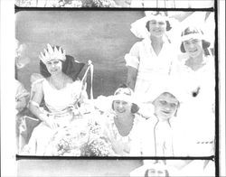 Queen Martha King and court, Petaluma, California, 1923