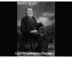 Nelson Brush in Mendocino County, California, about 1893