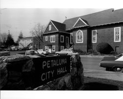 Five Corners Community Center : view from City Hall parking lot on English Street