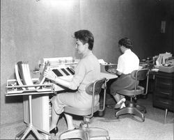 Office at Bear Flag Builders Control, Santa Rosa, California, 1960