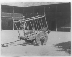 Hay cart at the Petaluma Adobe, Petaluma, California, about 1969