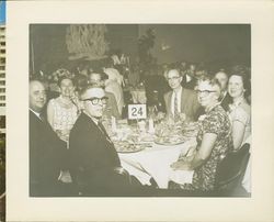 Helen Putnam and friends at National School Board Association dinner at Fontainebleau Hotel, Miami, Fla., 1956