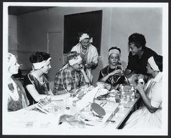 Make-up class at Conover School, Santa Rosa, California, 1960