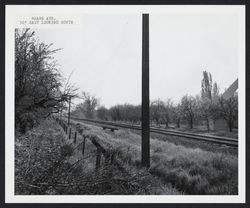 Looking south along railroad tracks from east side of Hearn Ave