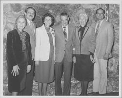 Dignitaries at the County of Sonoma Annual Service Pins Award Dinner, Santa Rosa, California, February, 1984