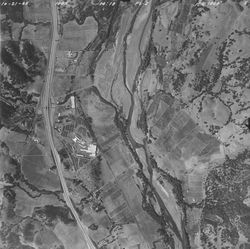 Aerial view of Asti near Theresa Drive, Oct. 2, 1965