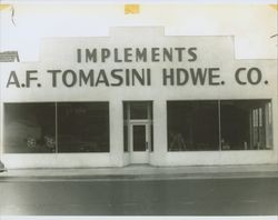 A. F. Tomasini Hardware Company at 321 Petaluma Boulevard South (aka Third Street), Petaluma, California in 1946