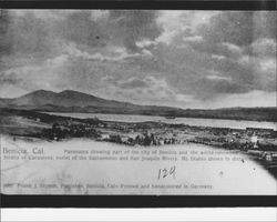 Benicia, Cal.--panorama showing part of the city of Benicia and the world-renowned Straits of Carquinez, outlet of the Sacramento and San Joaquin Rivers