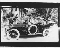 McNear family China Camp auto visit, about 1910