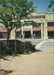 Old Post Office and El Camino bell on Petaluma Boulevard, Petaluma, California, June 1991