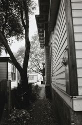 Path on the side of the Sweet House at 607 Cherry Street, Santa Rosa, California