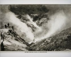 Geyser Canyon near the Geyser Hotel, Sonoma County, 1890s