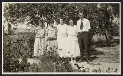 Gladys Swanets Miller family, in Sonoma County, California about 1940