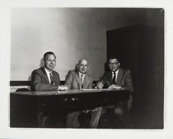 Three members of the Butchers Union, Santa Rosa , California, 1961?