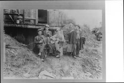 Five men at Boyle Camp