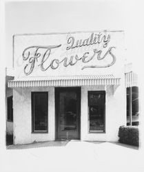 Quality Florists exterior, Santa Rosa, California, 1960