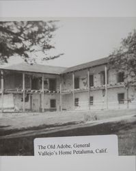 Old adobe at the Petaluma Adobe State Historic Park before restoration, Petaluma, California, photographed between 1940 and 1950