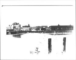 River view looking up Western Avenue, Petaluma, California, 1960