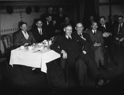 Employees of Burroughs Adding Machine Corp. at a meeting in Oakland, April 13, 1939