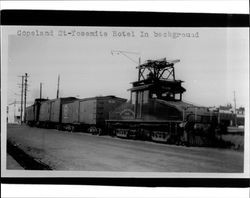 Petaluma and Santa Rosa Railroad yard, Petaluma, California, about 1925