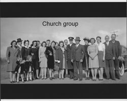 Group photograph of members of the First Baptist Church of Petaluma (California), about 1944