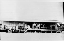 Zeroline gasoline truck at the oil distribution plant