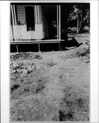 Exposure of foundation of Foster Ranch house