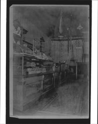 Interior of Baldwin Bakery, Petaluma, California, 1896