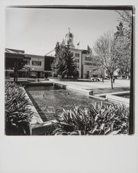 Fountain on west side of Courthouse Square, Santa Rosa, California, 1977