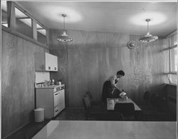 Staff room in City Hall, Petaluma, California, 1955
