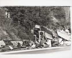 Flood damage at Riverview Lodge, Guerneville, California, 1940