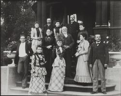 Fairbanks family, 758 D Street, Petaluma, California about 1890