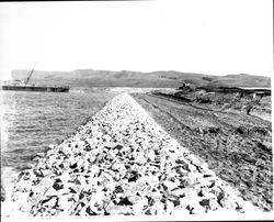 Building a breakwater at Bodega Bay