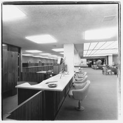 Lobby of the Bank of Sonoma County, Sebastopol, California, 1971