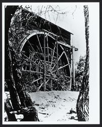 Water Wheel of the Old Grist Mill on Sulfur Creek, Cloverdale, California, 1890?
