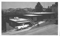 Unidentified mid-century modern house in the hills of western Petaluma, California, 1950s