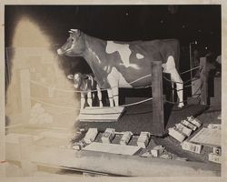 Dairy exhibit at the Sonoma County Fair, Santa Rosa, California, 1962