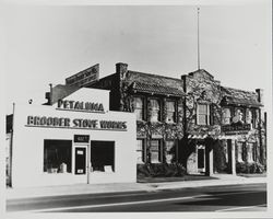 View of the Petaluma Brooder Stove Works and the Poehlmann Hatchery