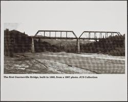 First steel Guerneville bridge, California, 1907