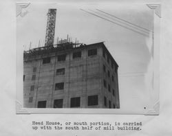 Poultry Producers of Central California grain elevator under construction, Petaluma, California, 1938