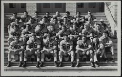 1953 Petaluma Leghorns football team on the Petaluma High School field 201 Fair Street, Petaluma, California