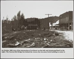 Intersection of First Street and Armstrong Road, Guerneville, California, 1905